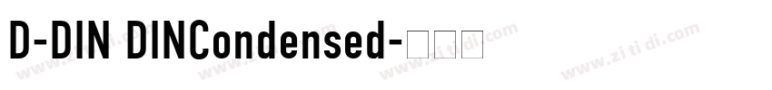 D-DIN DINCondensed字体转换